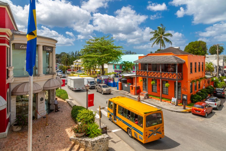 ViewOfTraditionalreggaeReggaeBusAtHoletownBarbadosWest